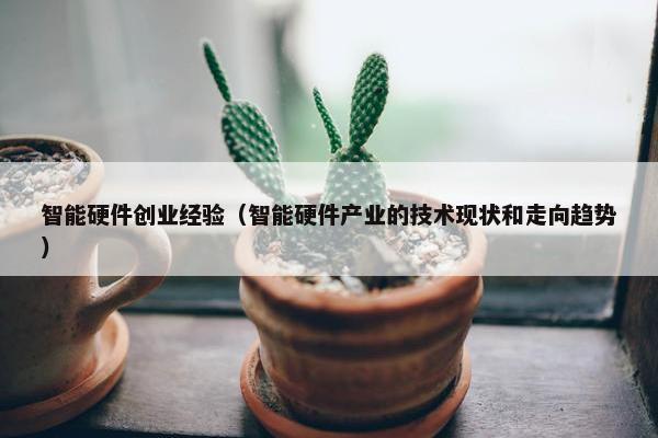 智能硬件创业经验（智能硬件产业的技术现状和走向趋势）