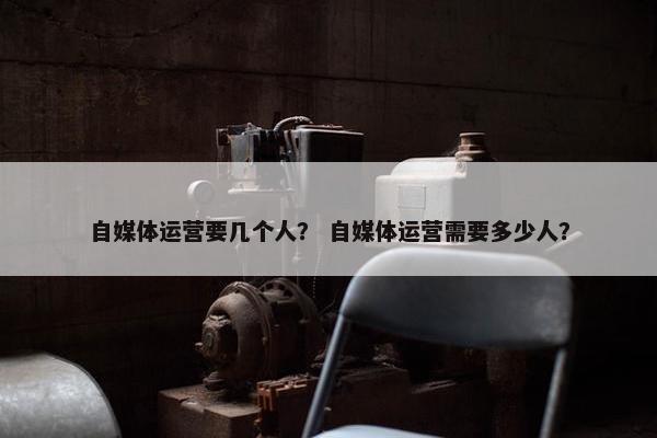 自媒体运营要几个人？ 自媒体运营需要多少人？