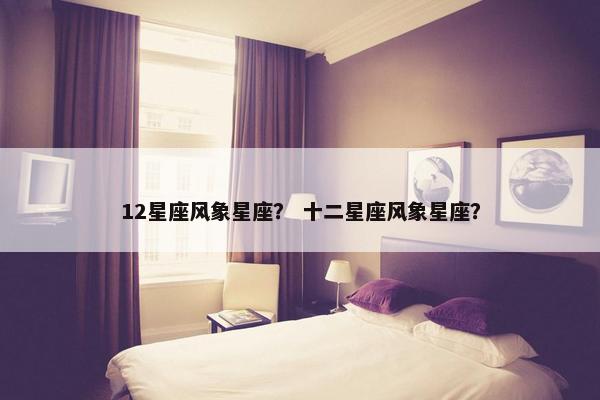 12星座风象星座？ 十二星座风象星座？