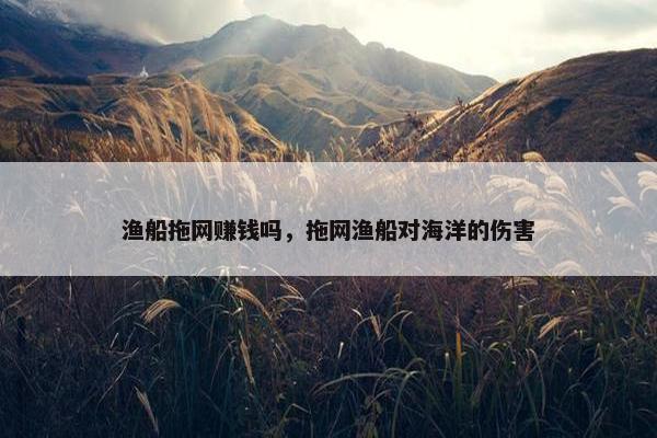 渔船拖网赚钱吗，拖网渔船对海洋的伤害