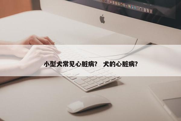 小型犬常见心脏病？ 犬的心脏病？