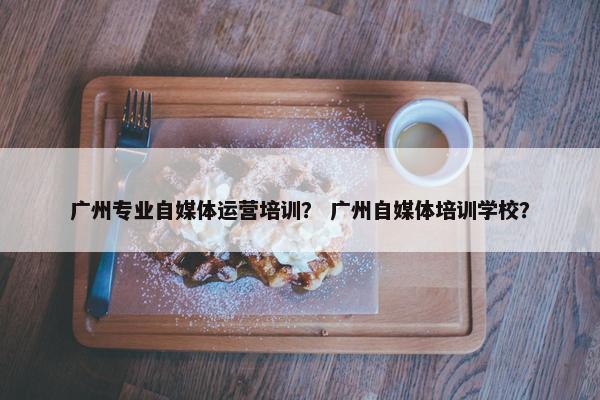 广州专业自媒体运营培训？ 广州自媒体培训学校？