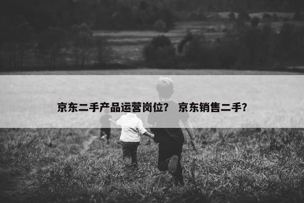 京东二手产品运营岗位？ 京东销售二手？