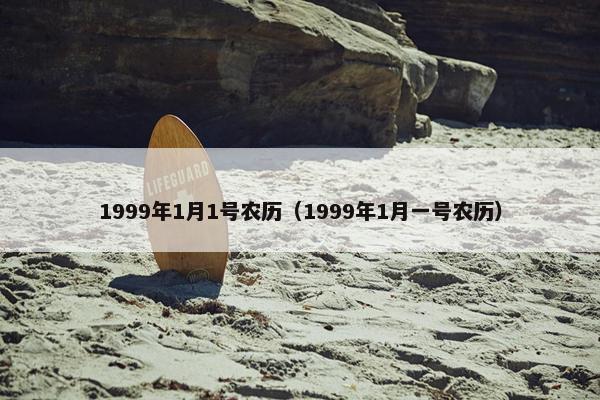 1999年1月1号农历（1999年1月一号农历）