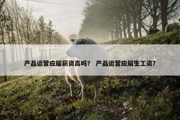 产品运营应届薪资高吗？ 产品运营应届生工资？