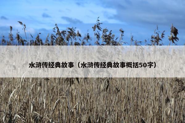 水浒传经典故事（水浒传经典故事概括50字）