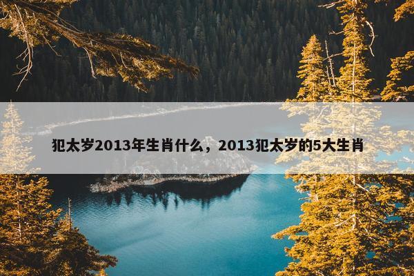 犯太岁2013年生肖什么，2013犯太岁的5大生肖