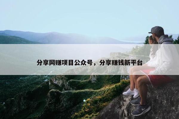 分享网赚项目公众号，分享赚钱新平台