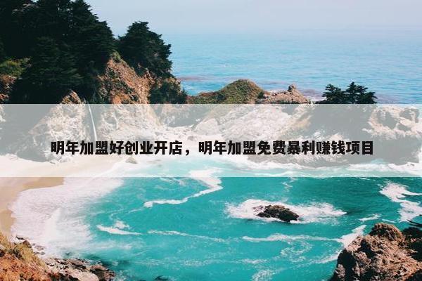 明年加盟好创业开店，明年加盟免费暴利赚钱项目