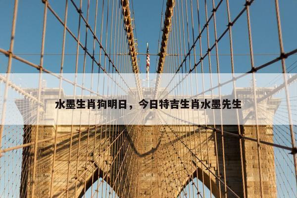 水墨生肖狗明日，今日特吉生肖水墨先生