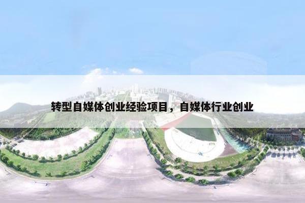 转型自媒体创业经验项目，自媒体行业创业