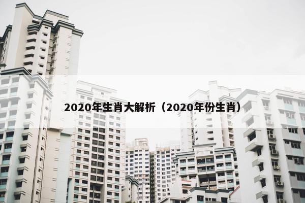 2020年生肖大解析（2020年份生肖）