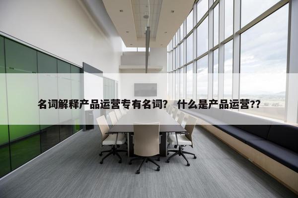 名词解释产品运营专有名词？ 什么是产品运营?？