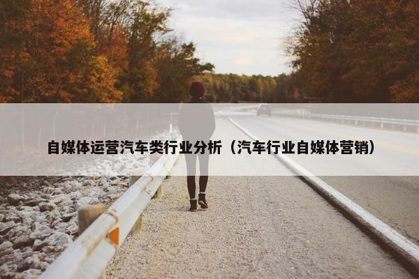 自媒体运营汽车类行业分析（汽车行业自媒体营销）