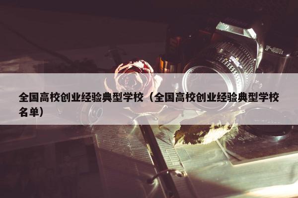 全国高校创业经验典型学校（全国高校创业经验典型学校名单）