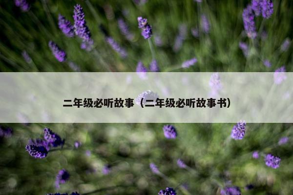 二年级必听故事（二年级必听故事书）