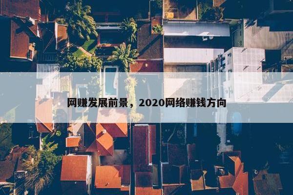 网赚发展前景，2020网络赚钱方向