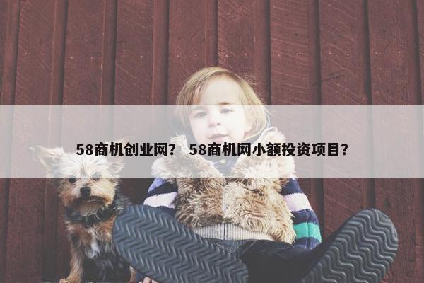 58商机创业网？ 58商机网小额投资项目？