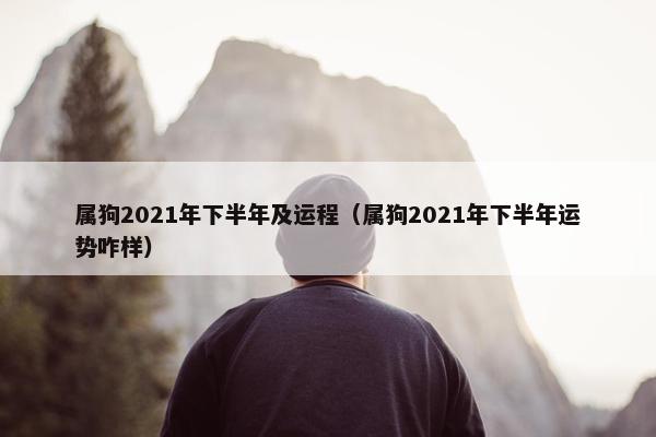 属狗2021年下半年及运程（属狗2021年下半年运势咋样）