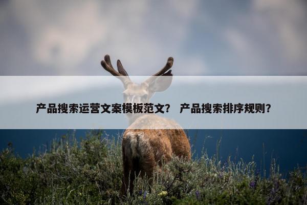 产品搜索运营文案模板范文？ 产品搜索排序规则？