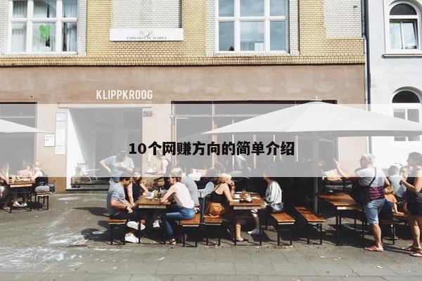 10个网赚方向的简单介绍