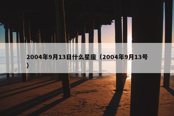 2004年9月13日什么星座（2004年9月13号）