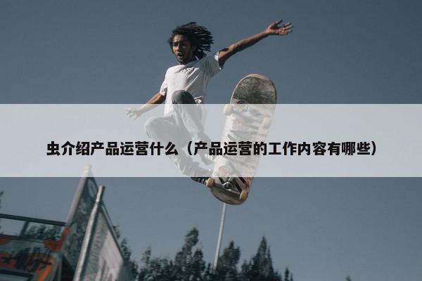 虫介绍产品运营什么（产品运营的工作内容有哪些）