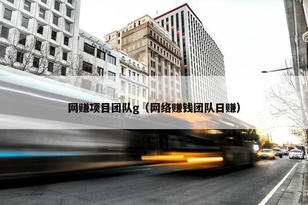 网赚项目团队g（网络赚钱团队日赚）