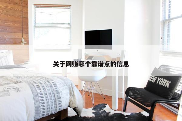 关于网赚哪个靠谱点的信息