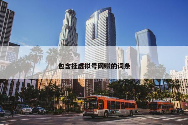 包含挂虚拟号网赚的词条