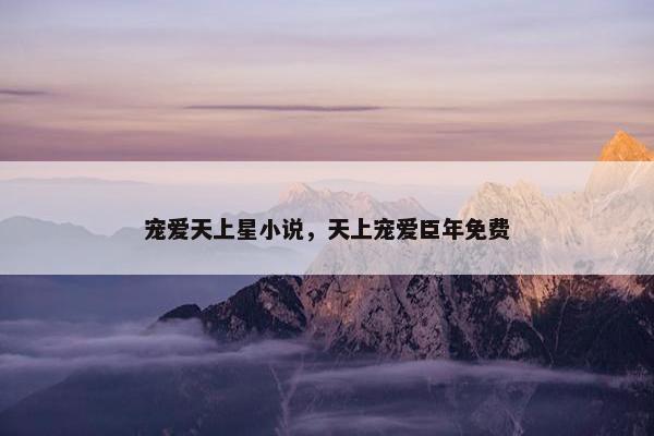 宠爱天上星小说，天上宠爱臣年免费