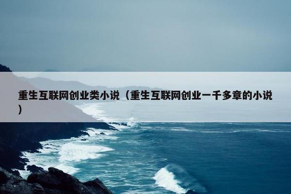 重生互联网创业类小说（重生互联网创业一千多章的小说）