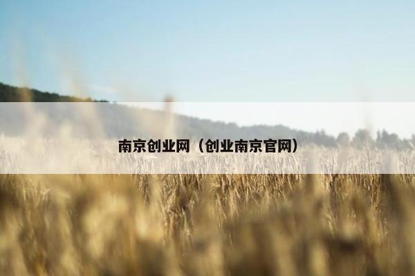 南京创业网（创业南京官网）
