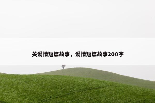 关爱情短篇故事，爱情短篇故事200字