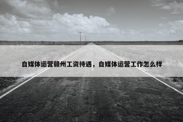 自媒体运营赣州工资待遇，自媒体运营工作怎么样