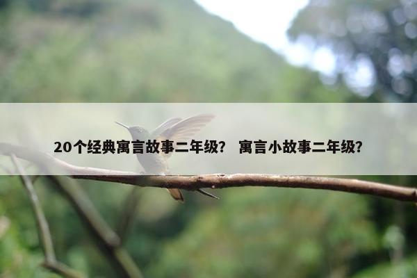 20个经典寓言故事二年级？ 寓言小故事二年级？