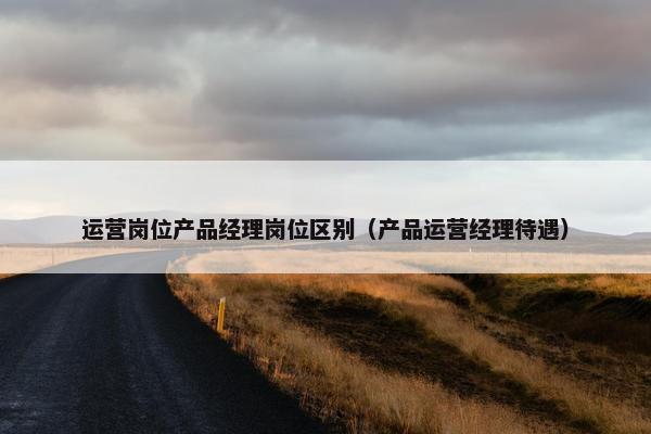 运营岗位产品经理岗位区别（产品运营经理待遇）