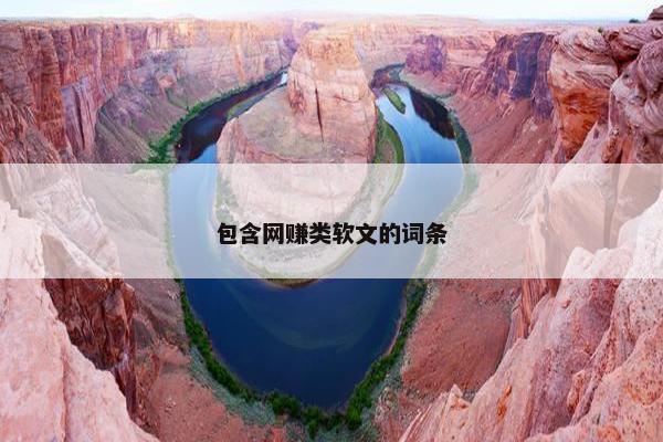 包含网赚类软文的词条