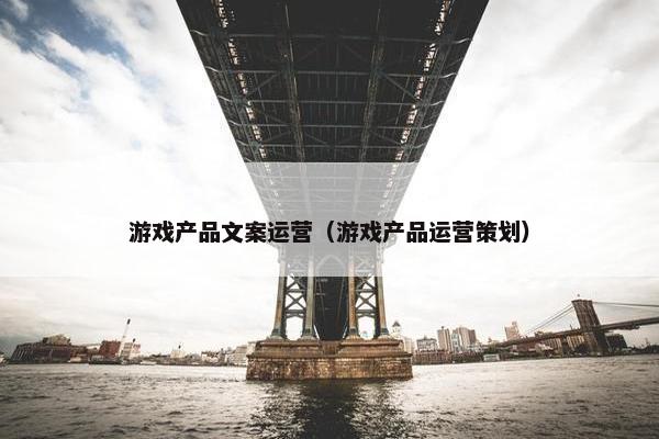 游戏产品文案运营（游戏产品运营策划）