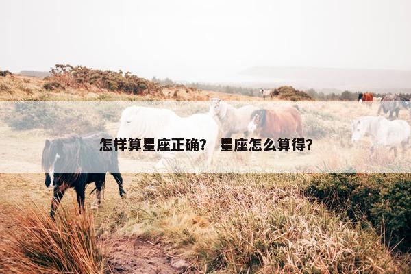 怎样算星座正确？ 星座怎么算得？