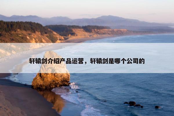 轩辕剑介绍产品运营，轩辕剑是哪个公司的