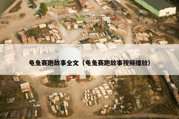 龟兔赛跑故事全文（龟兔赛跑故事视频播放）