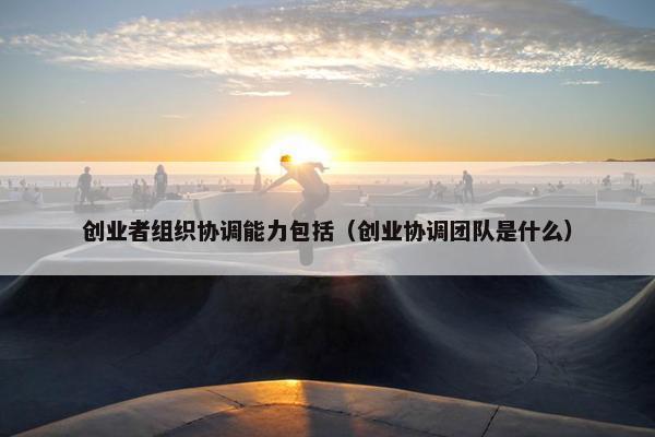创业者组织协调能力包括（创业协调团队是什么）