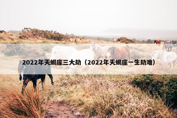 2022年天蝎座三大劫（2022年天蝎座一生劫难）