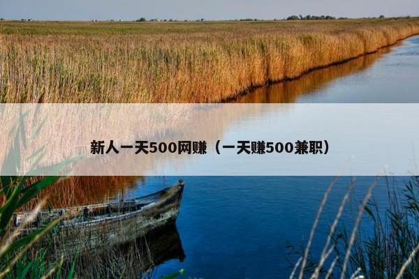 新人一天500网赚（一天赚500兼职）