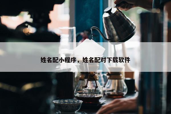 姓名配小程序，姓名配对下载软件