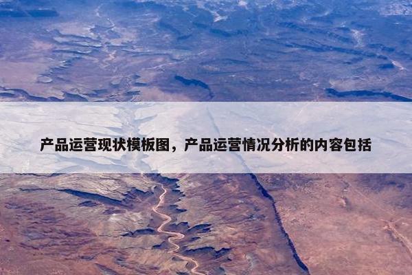 产品运营现状模板图，产品运营情况分析的内容包括