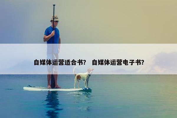 自媒体运营适合书？ 自媒体运营电子书？