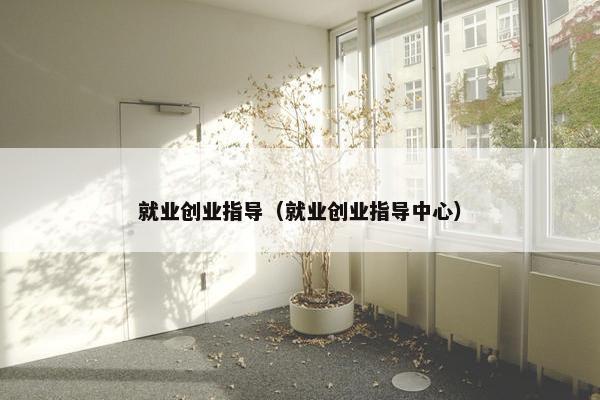 就业创业指导（就业创业指导中心）