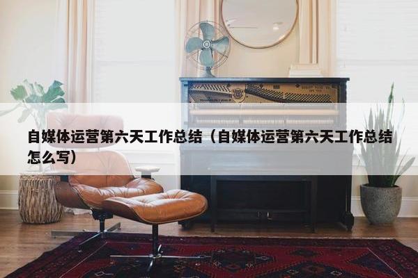 自媒体运营第六天工作总结（自媒体运营第六天工作总结怎么写）